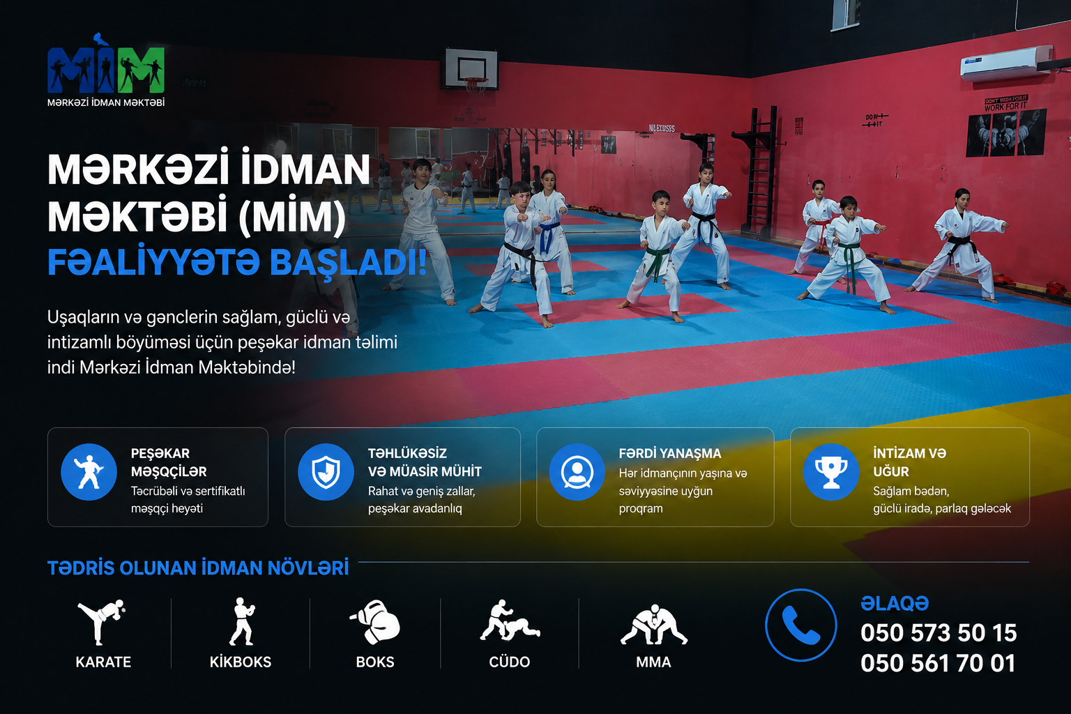 Mərkəzi İdman Məktəbi (MİM) fəaliyyətə başladı